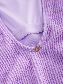 Lila-paars - Buikbedekkend badpak met ruime ronde hals*Next Sale