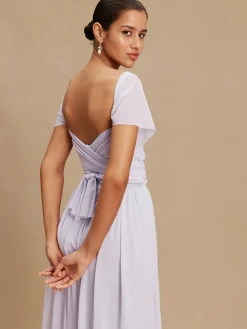 Lila-paars - Multiway mesh Maxi-jurk voor Bruiloftsgasten*Next Clearance