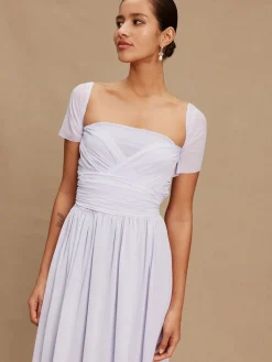 Lila-paars - Multiway mesh Maxi-jurk voor Bruiloftsgasten*Next Clearance