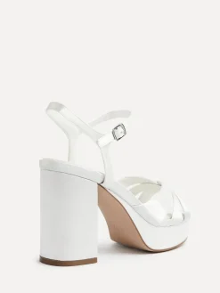 Bridal Keliah sandalen met plateauzool, gekruiste bandjes en blokhak*Linzi Outlet