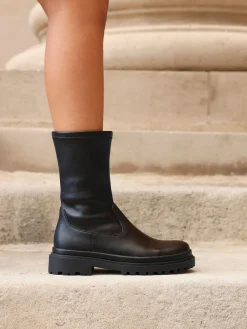 Edge Stretch Ankle Boots*Linzi New