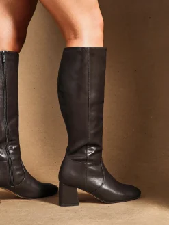 Fable Wide Fit Block Heeled High Leg Boots*Linzi Online