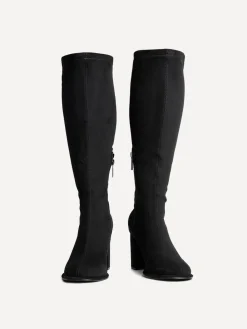 Kylie stretchy hoge Boots met blokhak*Linzi Discount