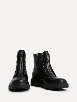 Launch Military Boots With Front Zip Detail*Linzi Best