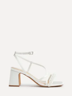 Promise Wide Fit Strappy Heeled Sandals With Pearl Detailing*Linzi Best
