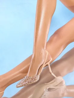 Embellished Perspex Slingback Court Heels*Lipsy Online