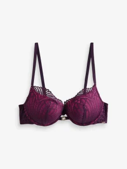 Geo Lace Triple Boost Bra*Lipsy Hot