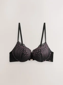 Geo Lace Triple Boost Bra*Lipsy New