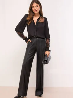 Lace Detail Grandad Shirt*Lipsy Online