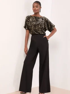 Leopard Print Sleeveless Cowl Neck Jumpsuit*Lipsy Hot