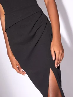 Mesh Mix Sleeveless Bodycon Midi Dress*Lipsy Hot