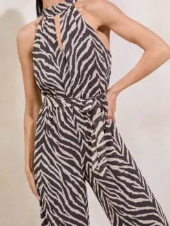 Printed Halter Neck Jumpsuit*Lipsy New