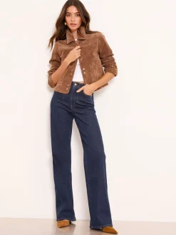 Tailored Seam Detail Wide Leg Jeans*Lipsy New
