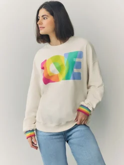 Oversized Crew Neck Sweatshirt*Little Bird by Jools Oliver New