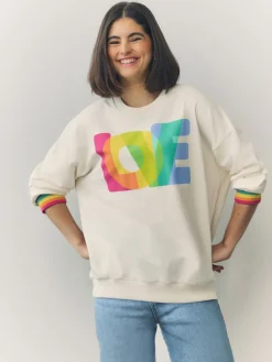 Oversized Crew Neck Sweatshirt*Little Bird by Jools Oliver New