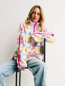 Heart Colourblock Borg Fleece*Little Bird by Jools Oliver Discount