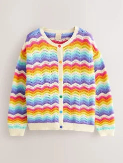 gebreid vest met pastelkleurige golvende strepen*Little Bird by Jools Oliver Online