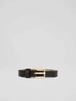 Clover Leather Square Buckle Belt*LK Bennett Sale