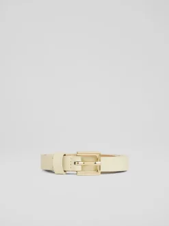 Clover Leather Square Buckle Belt*LK Bennett