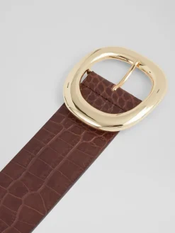Croc Effect Bromley leren riem*LK Bennett Outlet