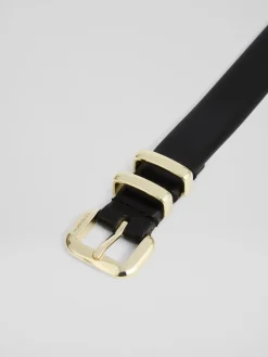 Jodie Leather Oloid Buckle Belt*LK Bennett Discount