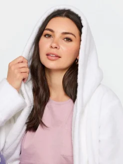 100% Cotton Hooded Maxi Robe*Long Tall Sally Outlet