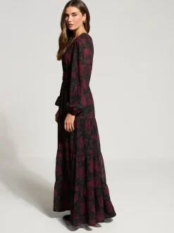 - Lange jurk met bloemenprint*Long Tall Sally Clearance