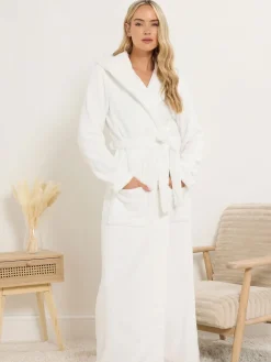 Cotton Touch Hooded Maxi Robe*Long Tall Sally Clearance