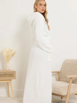 Cotton Touch Hooded Maxi Robe*Long Tall Sally Clearance