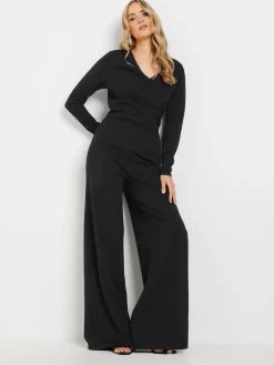 lange mouwen scuba overslag jumpsuit*Long Tall Sally