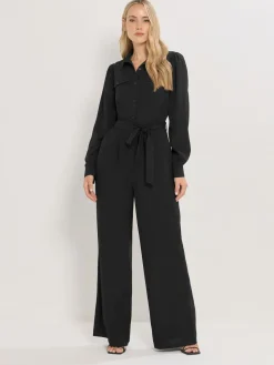 Long Sleeve Button Jumpsuit*Long Tall Sally Online