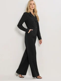 Long Sleeve Collar Jumpsuit*Long Tall Sally Clearance