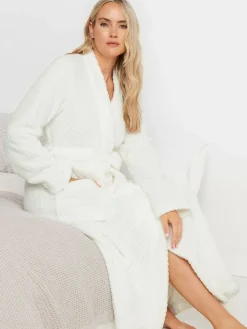 luxe spa-badjas met opstaande kraag*Long Tall Sally Clearance