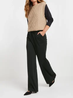 Premium ponté broek met wijde pijpen*Long Tall Sally