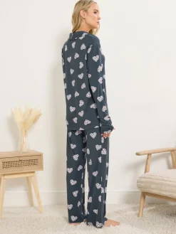 Soft Touch Animal Heart Pyjamas Set*Long Tall Sally Best