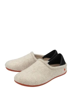Textile Flat Slippers*Lotus Sale