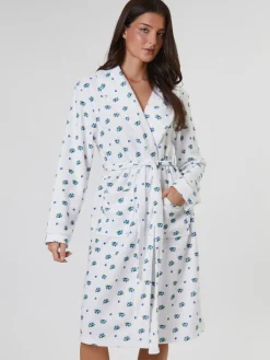 Blueberry Print Lightweight Spa Robe*Loungeable Clearance
