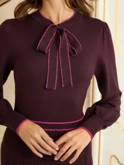 gebreide midi-jurk*Love & Roses Hot