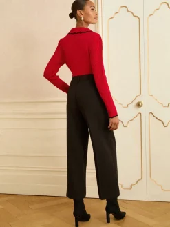 Wide Leg Crop Trousers*Love & Roses Clearance