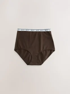 Luipaardprint - 4 Katoenen slipjes met logotailleband*Next