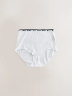 Luipaardprint - 4 Katoenen slipjes met logotailleband*Next