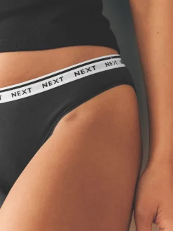 Luipaardprint - 4 Katoenen slipjes met logotailleband*Next Sale