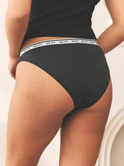 Luipaardprint - 4 Katoenen slipjes met logotailleband*Next Sale