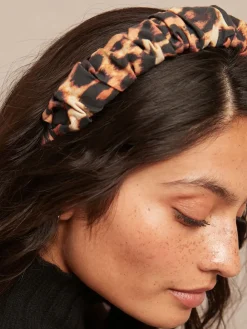 Luipaardprint - Ruched Structured Headband*Next Clearance