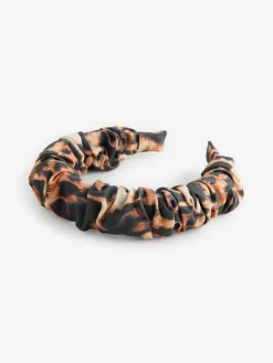 Luipaardprint - Ruched Structured Headband*Next Clearance