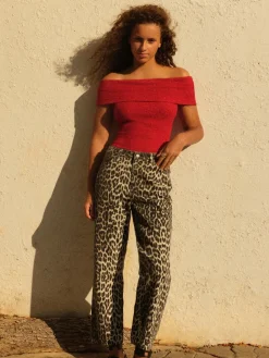 Luipaardprint - Straight Leg Jeans*Next Best