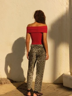 Luipaardprint - Straight Leg Jeans*Next Best