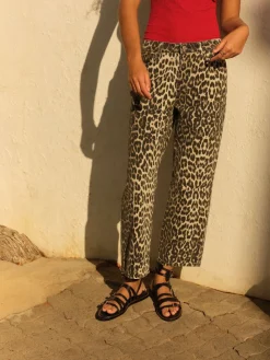 Luipaardprint - Straight Leg Jeans*Next Best
