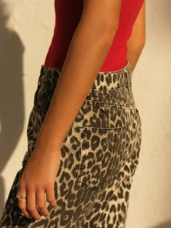 Luipaardprint - Straight Leg Jeans*Next Best