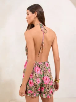 - playsuit met print en cover-up*Lipsy New